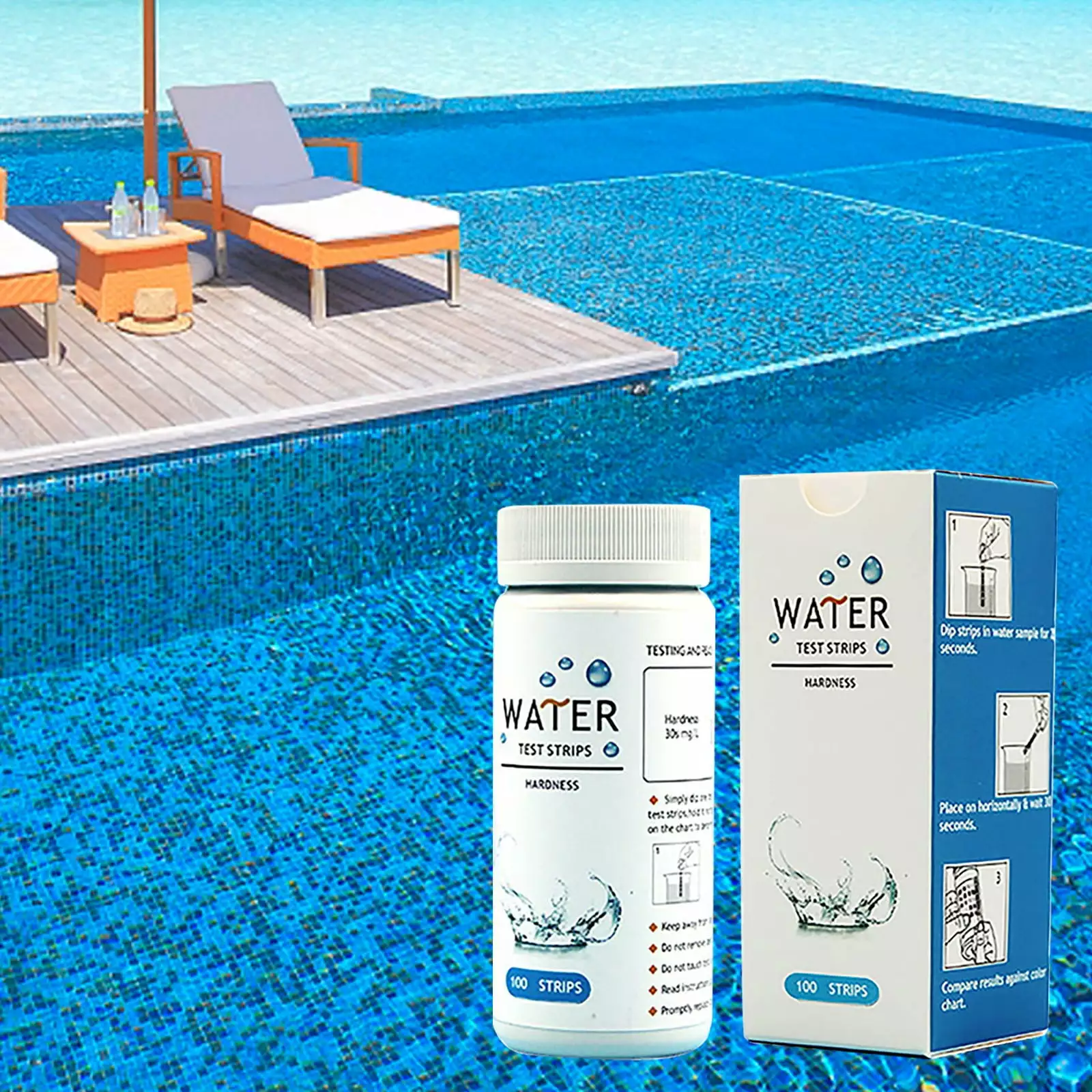 Sunggoko Clearance Water Hardness Test Strips Home Drinking Well and Spa One