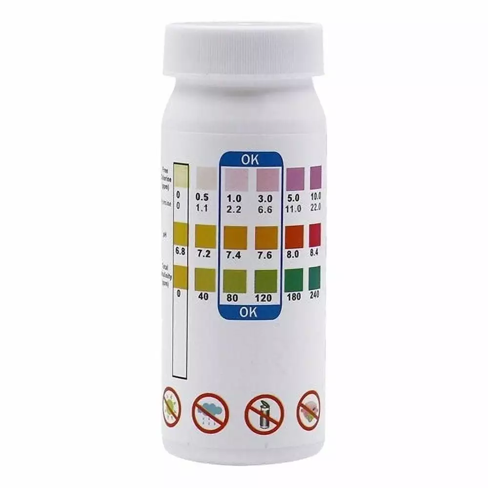3 1 Swimming Pool Water Test Paper 50 Strips PH Alkalinity Bromine Hardness Test Spa and Pool Water Quality