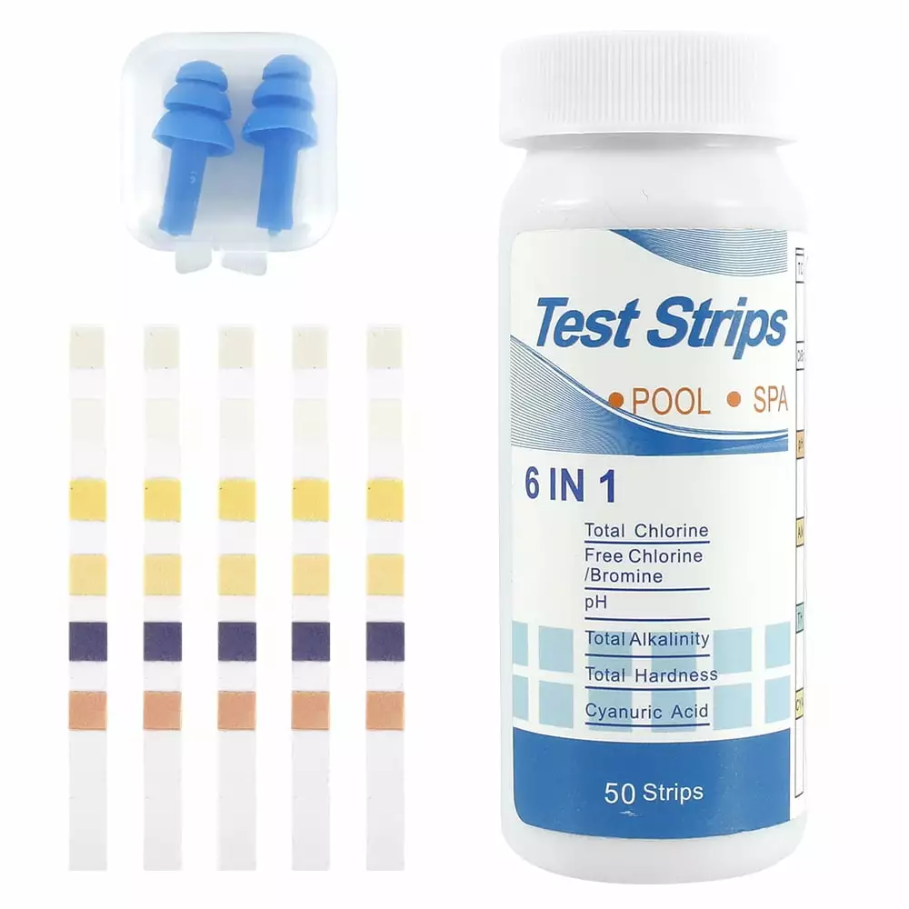 Willstar Chlorine Dip Test Strips 50 pcs 6 1 Swimming Pool and Hot Tub 50