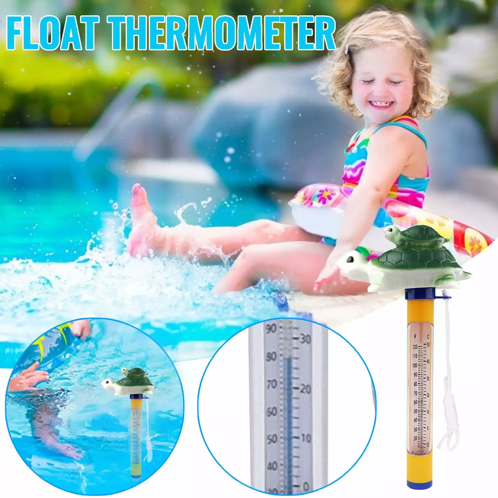 XHLQCBL Baby Pool Thermometer and Swimming Float Clearance Sale
