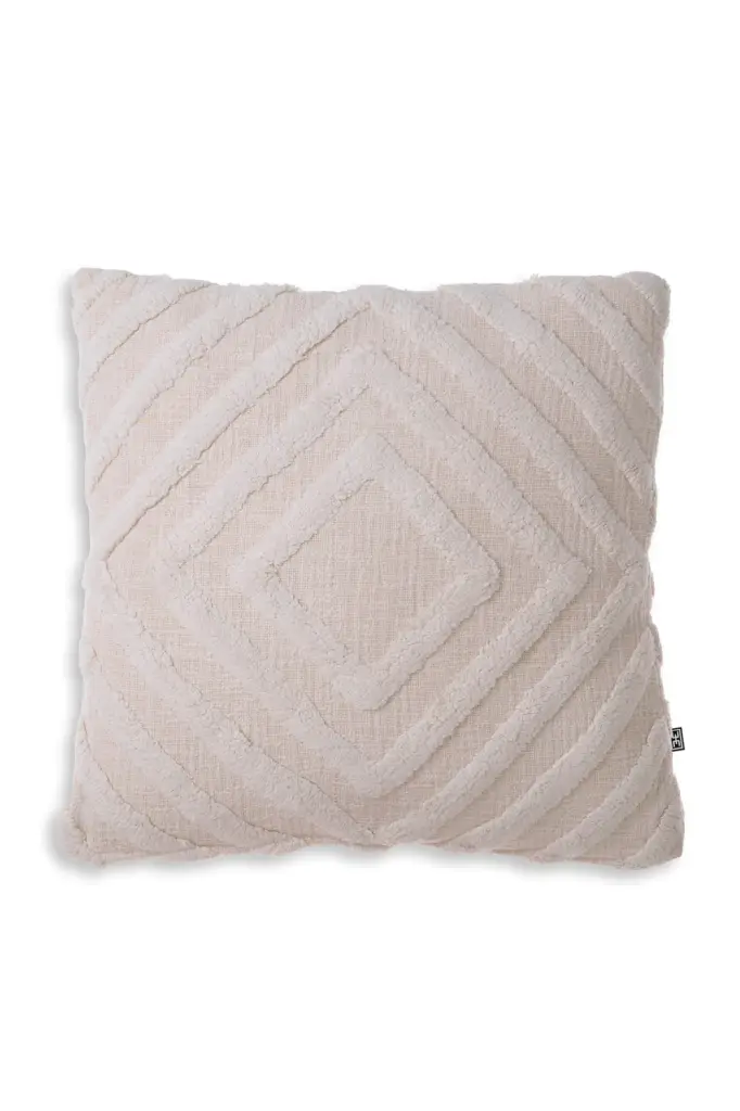 Off-White Diamond Patterned Cushion Large Eichholtz Magan