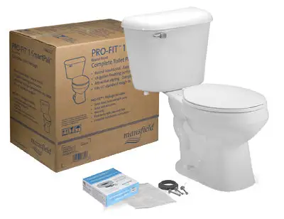Mansfield 130CTK Pro-Fit 1 Complete Toilet Box Kit White Easy Installation