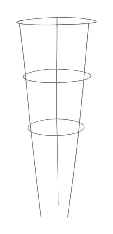 Panacea Gray Steel Tomato Cage Pack 25 Garden Plant Support