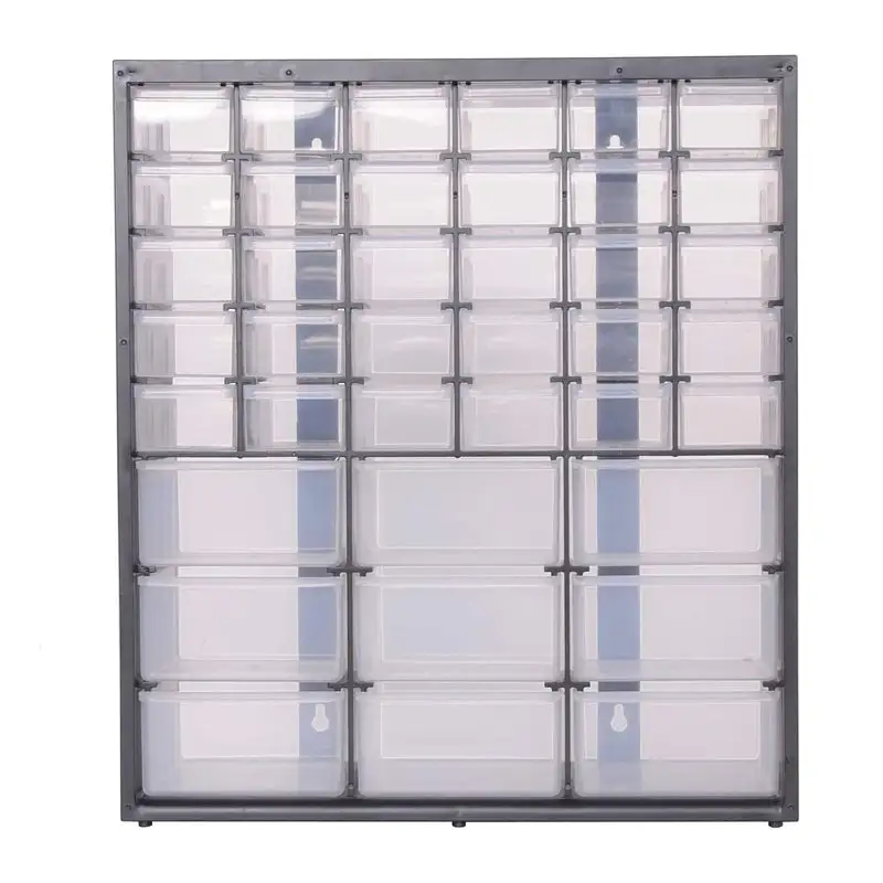 Stanley Black Storage Organizer 39 Compartment Polypropylene Tool Box 14.38 x 16.13 x 8.38