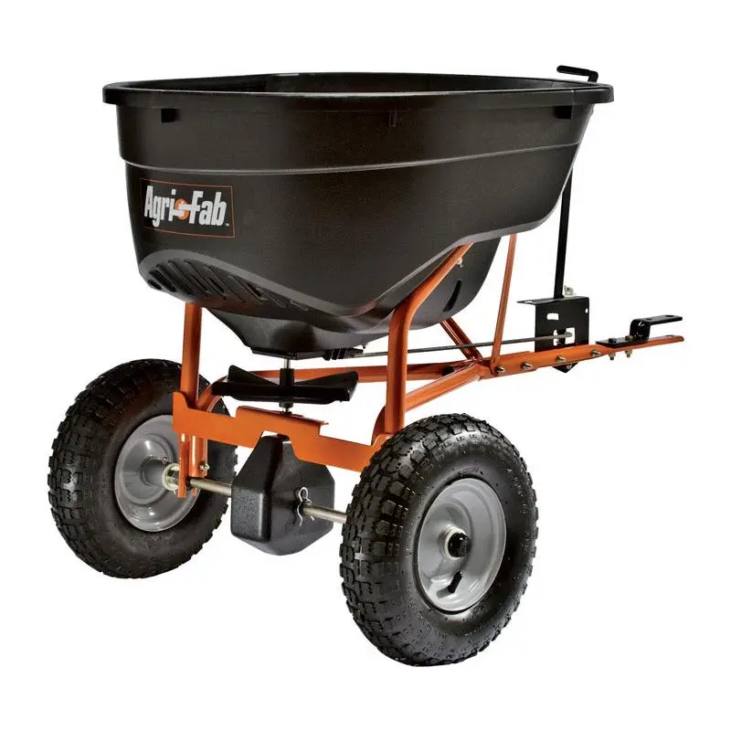 Agri-Fab 12 ft. W Tow Behind Spreader Fertilizer Ice Melt Seed 130 lb. cap.