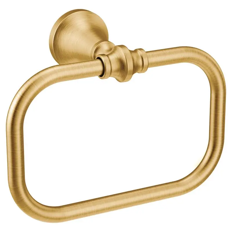 Moen Colinet Brushed Gold Towel Ring 7.5 Inch Zinc Construction