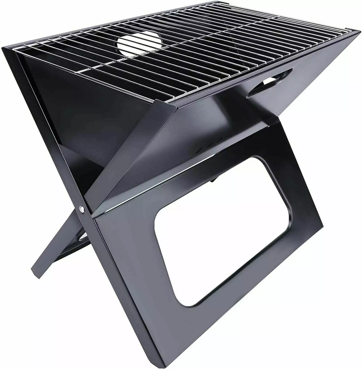 YSSOA 20 Travel-friendly Grill Charcoal Barbecue Folding Notebook Shape Lantro JS