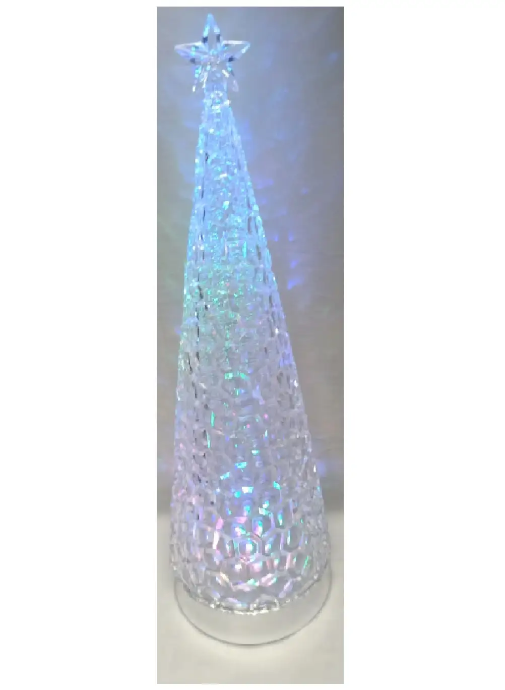 Santas Forest 21511 Clear Acrylic Christmas Tree Decor Figure 18.7 Inch