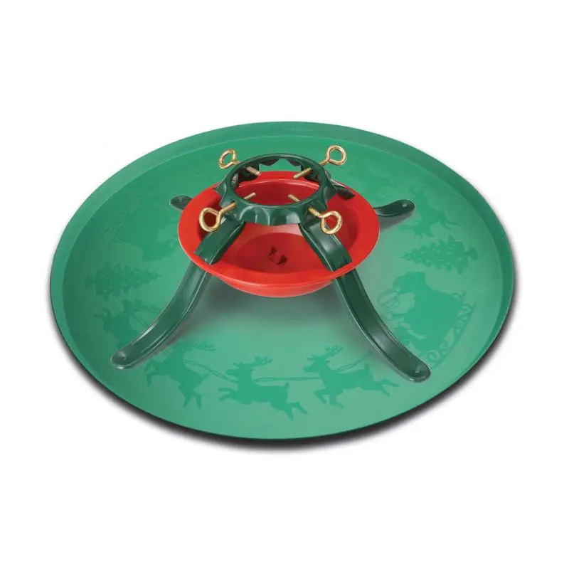 Jack-Post Green Plastic Christmas Tree Stand Tray 7 H Ft Maximum Tree Pack 12