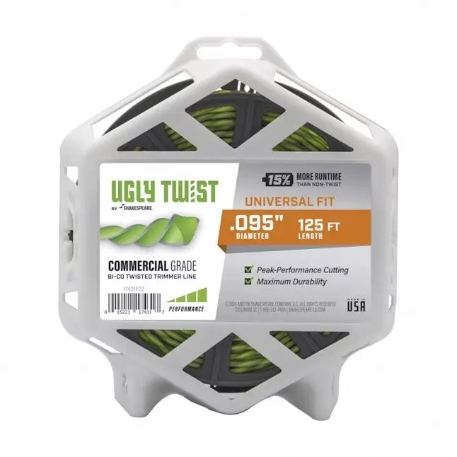 Ugly Twist 0.095 Inch Spooled Trimmer Line 125 Feet Weed Eaters