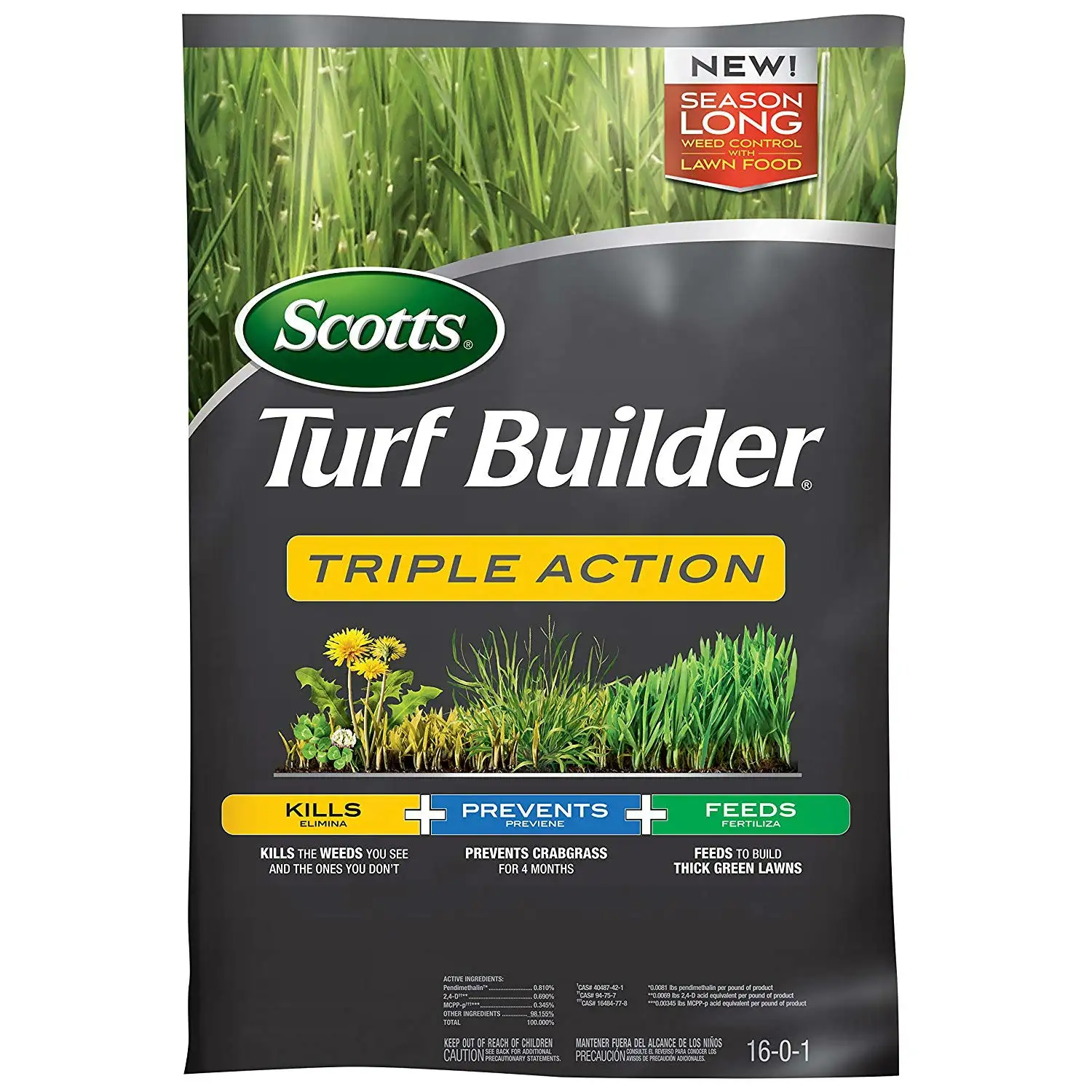 Scotts 26002 Turf Builder Triple Action Fertilizer 10000 Sq.Ft.