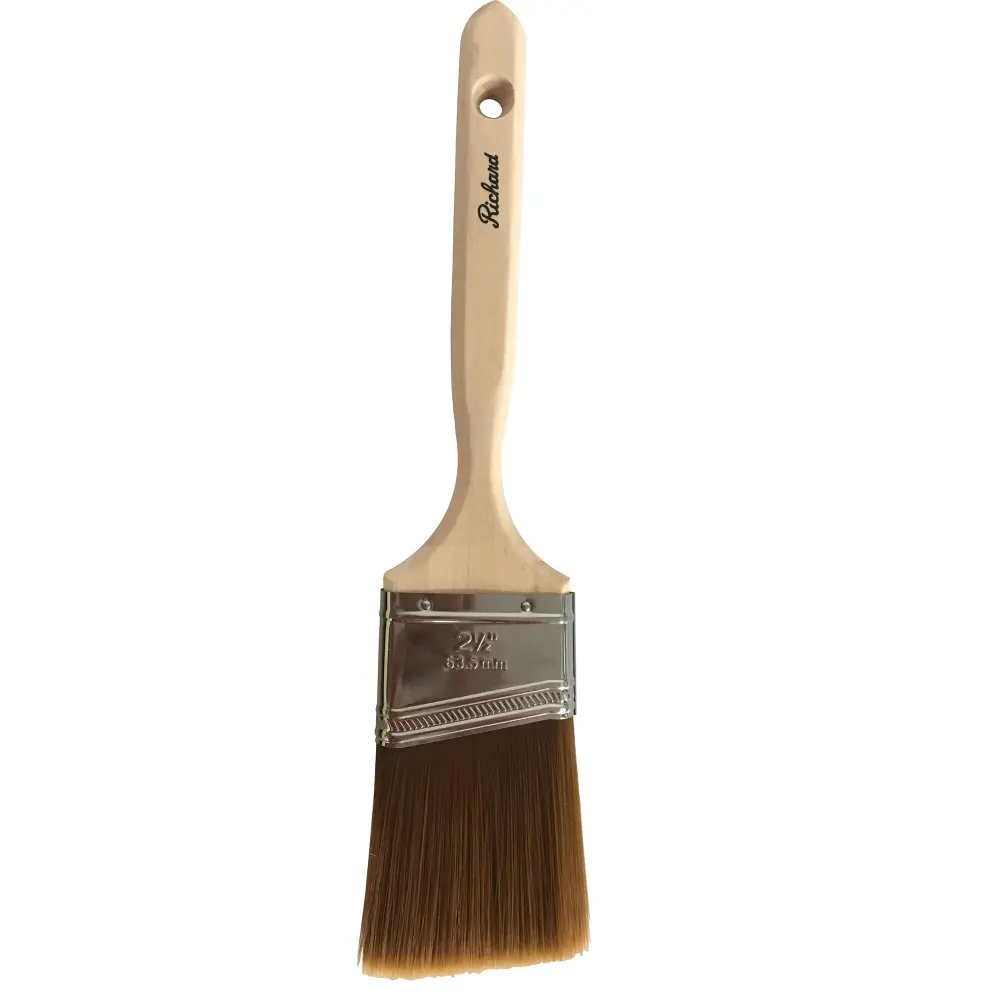 2 1/2'' Angular Paintbrush, Primer & Finish Series, Polyester-based Filaments, Wood Handle Oregon