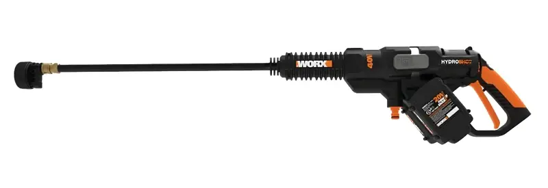 Worx Hydroshot WG644 Lightweight Power Cleaner, 2 , 40 V, 290 to 450 psi Operating, 0.9 gpm, Multi-Spray Nozzle