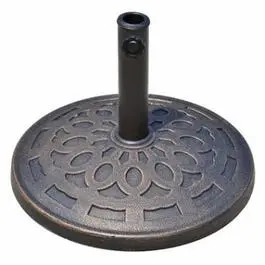 Bronze 18-Inch Heavy Duty Umbrella Base Patio and Garden Four Seasons Courtyard