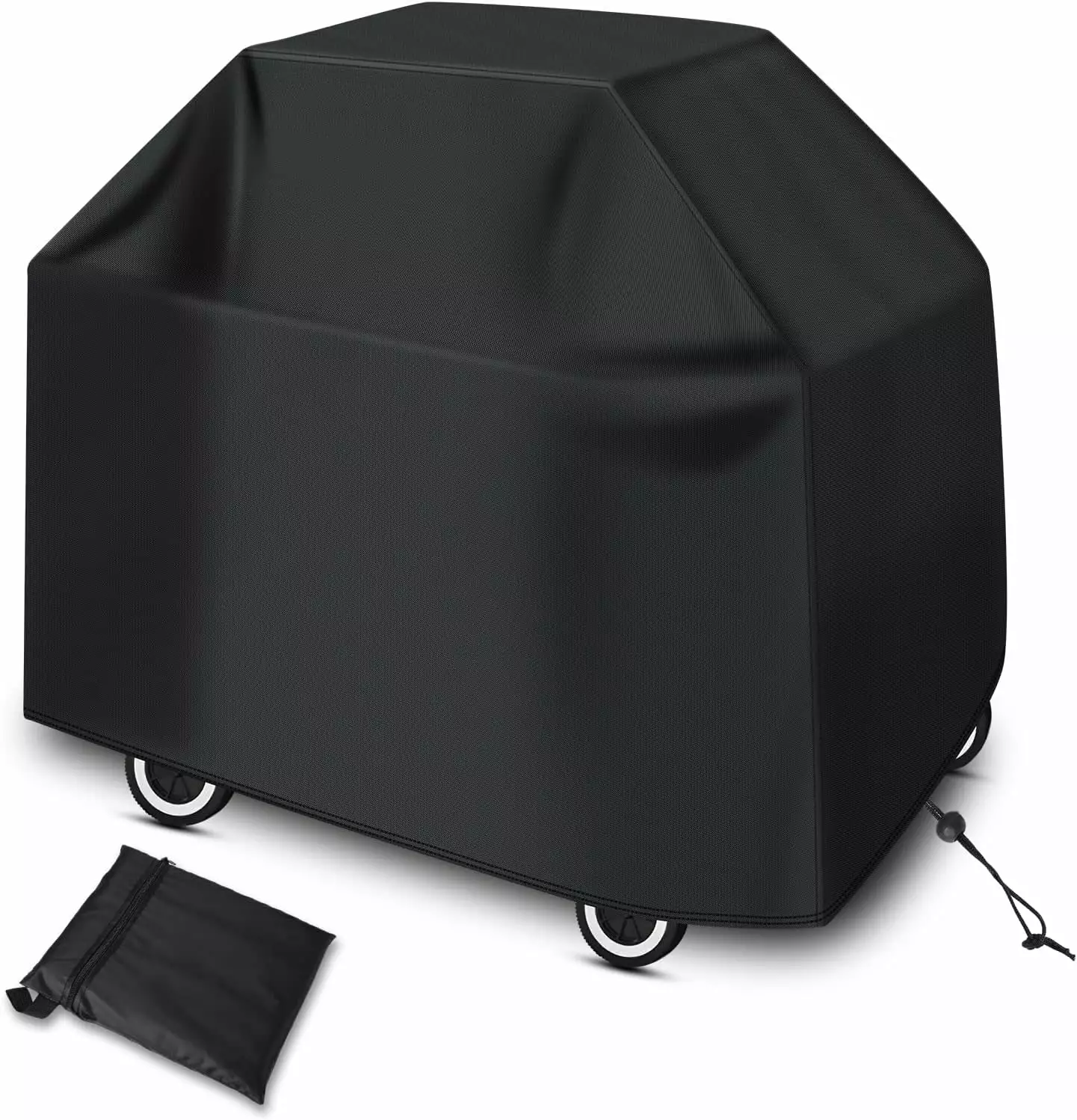 Barbecue Cover Outdoor Waterproof UV Protection Windproof Dustproof 80x66x100cm Black zezh