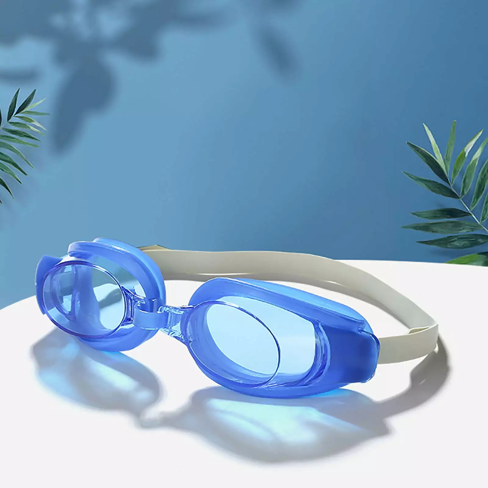 EQWLJWE Swimming Goggles Nose Clip Earplugs HD Anti-fog Universal Diving Glasses