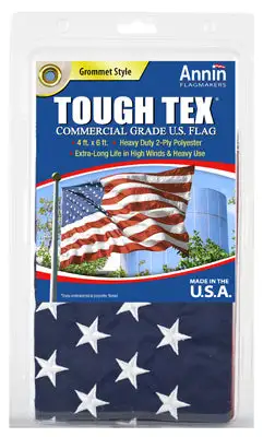 Annin Flagmakers 182004 Tough Tex US Flag 4x6 Feet Heavy-Duty and Long-Lasting