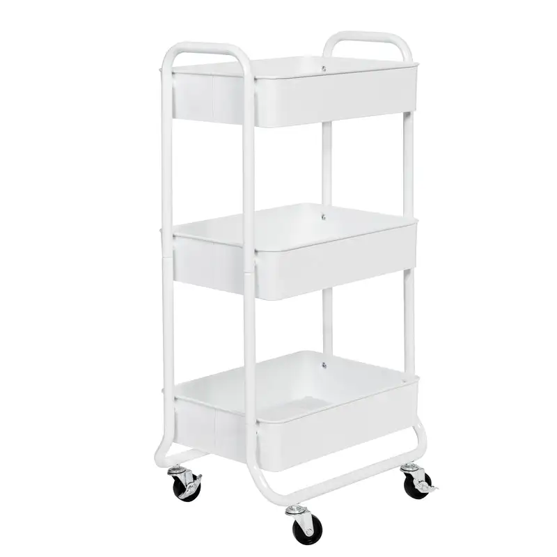 Honey-Can-Do 32.68 Inch Utility Cart 12.99 x 16.65 Inch Dimensions