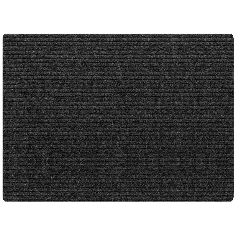 Multy Home 4 ft. W X 6 ft. L Charcoal Cocord Polyester Utility Mat