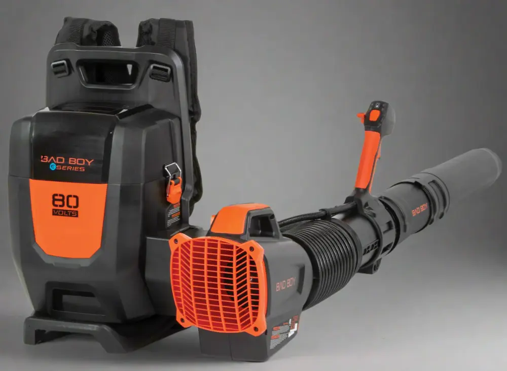Bad Boy E-Series - 80V Backpack Leaf Blower + 5AH Battery + Charger - 80-Volt Brushless - Commercial Series - Part # 088-7...