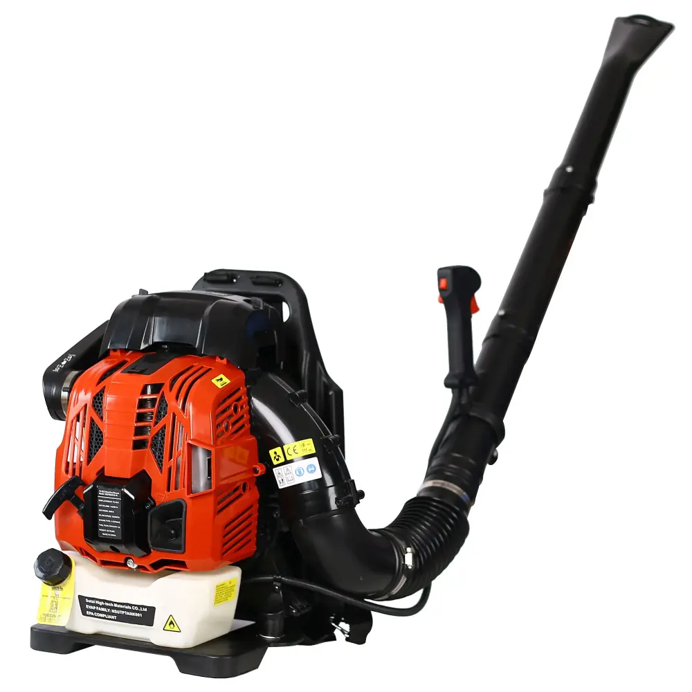 Powerful 76Cc 4 Stroke Gasoline Blower Epa Compliant Red Plastic - Ruby