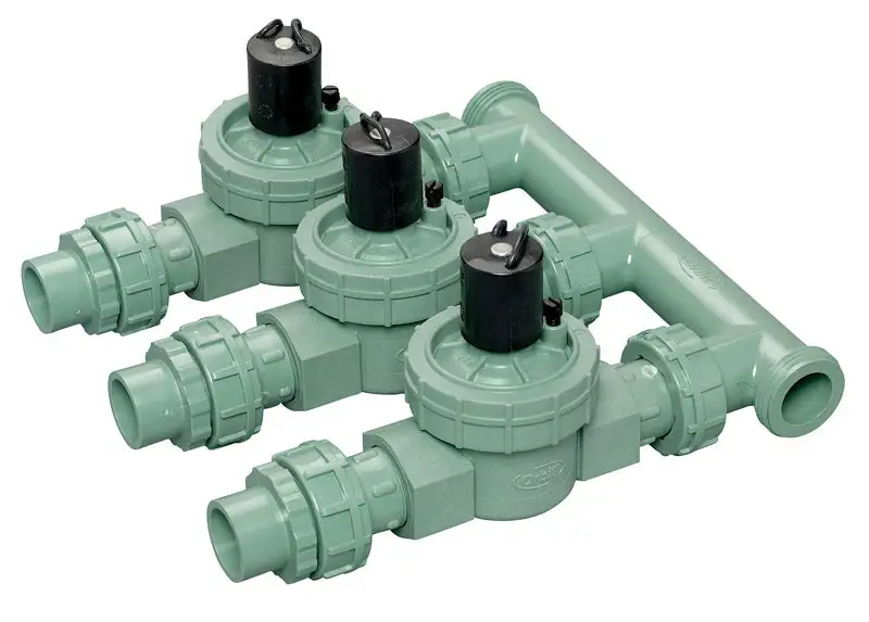 Orbit PVC 24V 150 PSI 3-Valve Preassembled Manifold 3/4 .