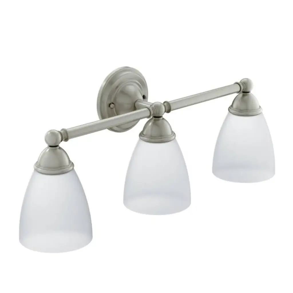 Moen YB2262CH Brantford Double Globe Bath Light Bright Chrome Modern Bathrooms