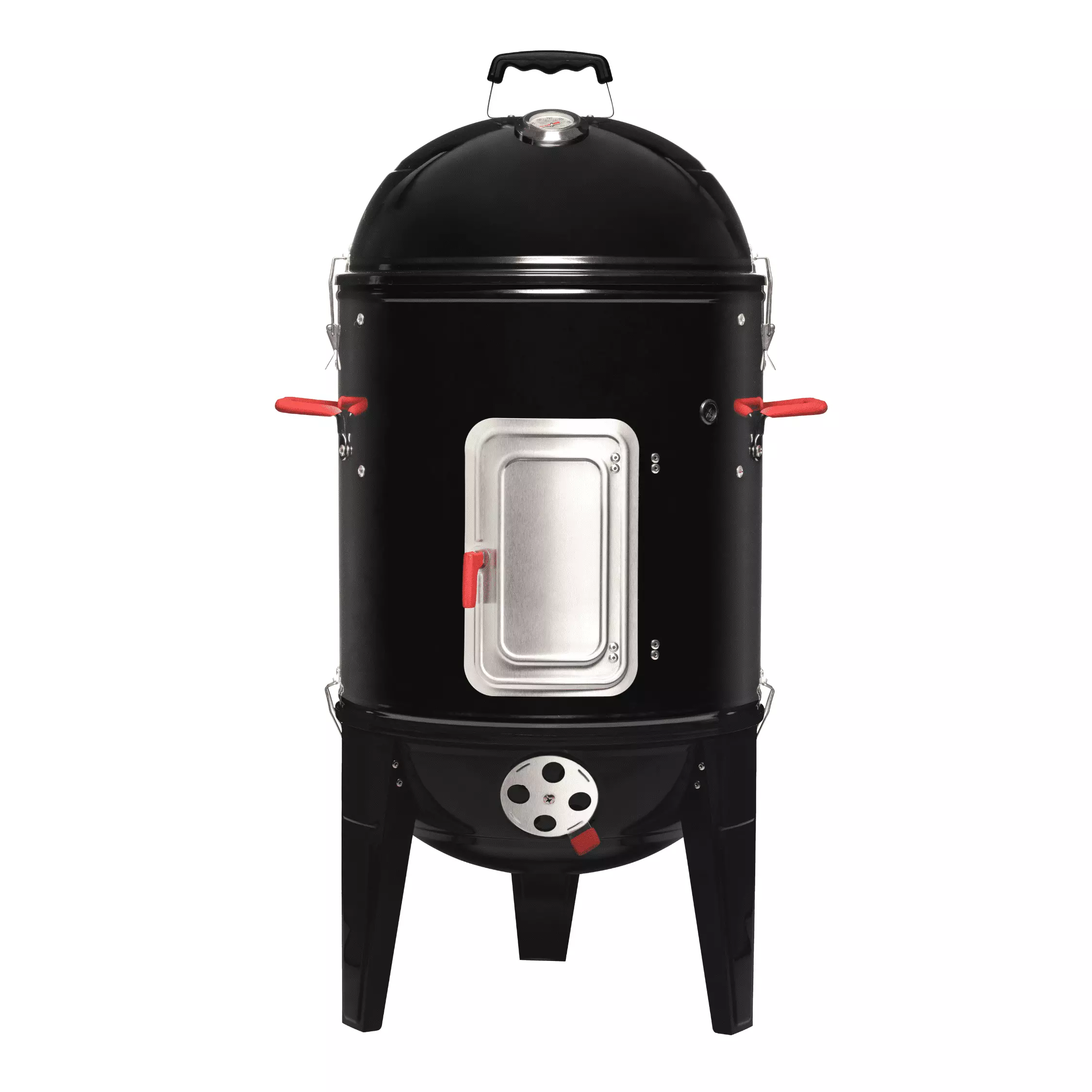 CUE WAY K2 Vertica Charcoal Smoker - 17 Inch Black
