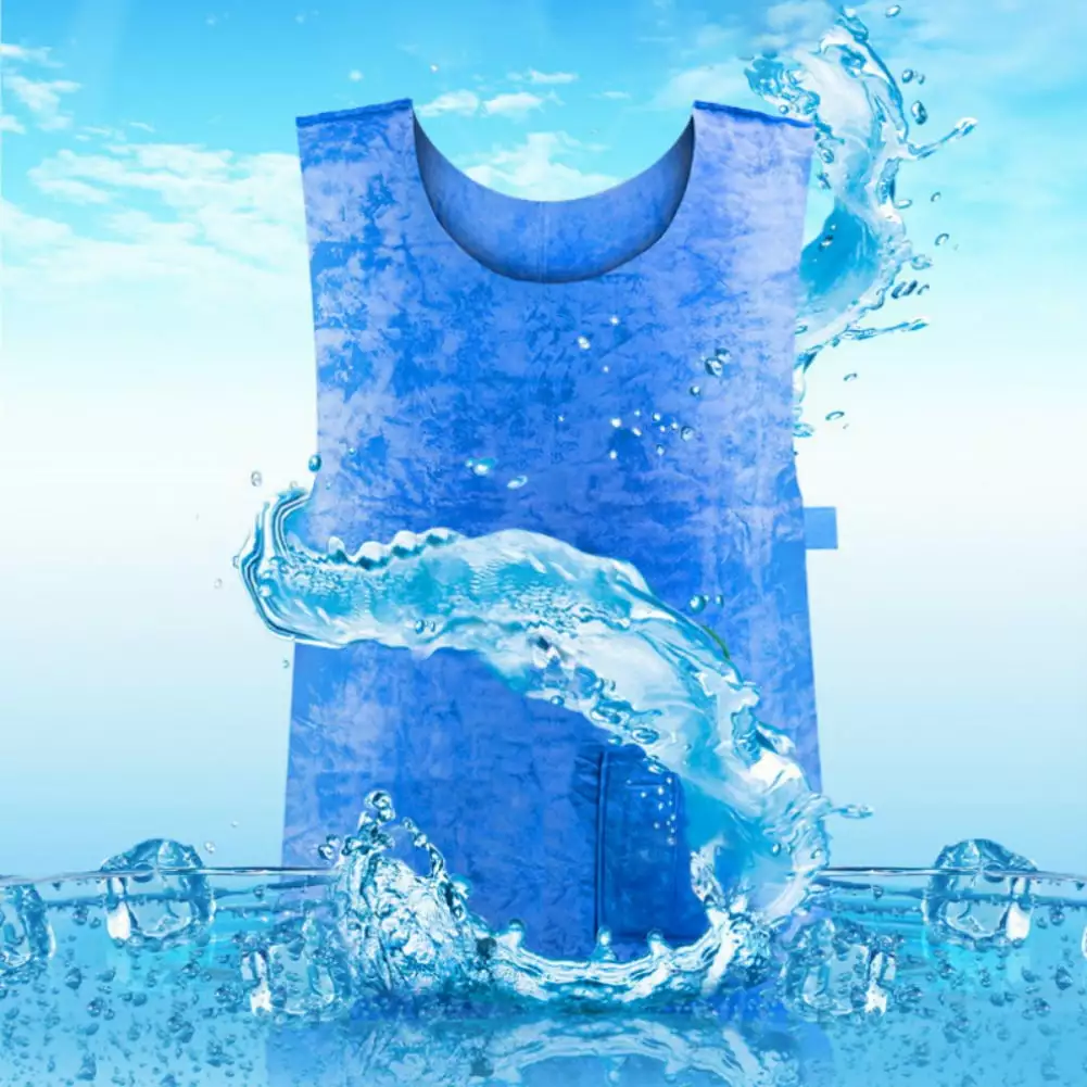 Cooling Vest Men Women Ice Cool Vest Water Activated PVA Body cooler clothing Hot Weather