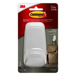 Decorative Hook Quartz Color Jumbo Heavy Duty Hanging Command