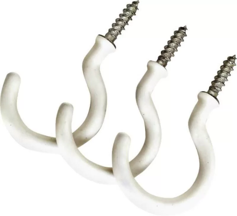 Landscapers Select GB0263L Wall Mounting Storage Hook White 2-3/4