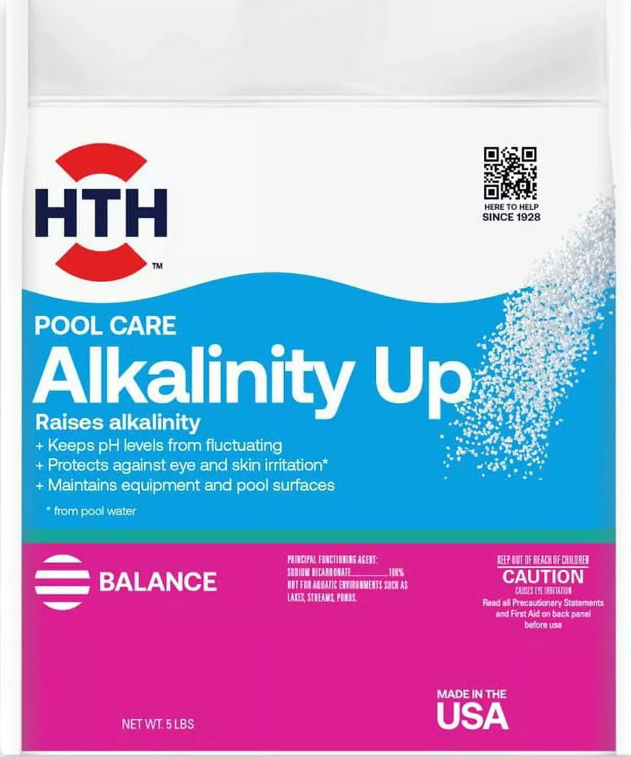 HTH Pool Care Alkalinity Up Granules Swimming Pools 5lbs 5