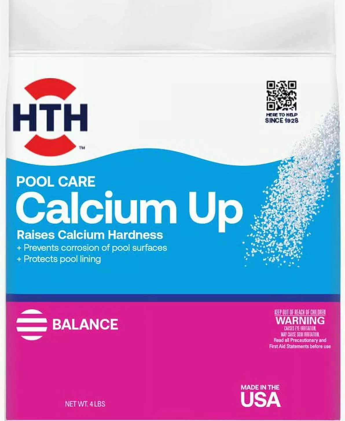 HTH Pool Care Calcium Hardness Up Granules Swimming Pools 4 lbs 4