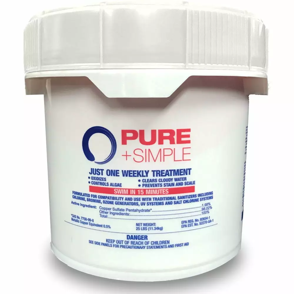 Pure Simple Weekly Water Care Swimming Pools 10 LB Pail 10