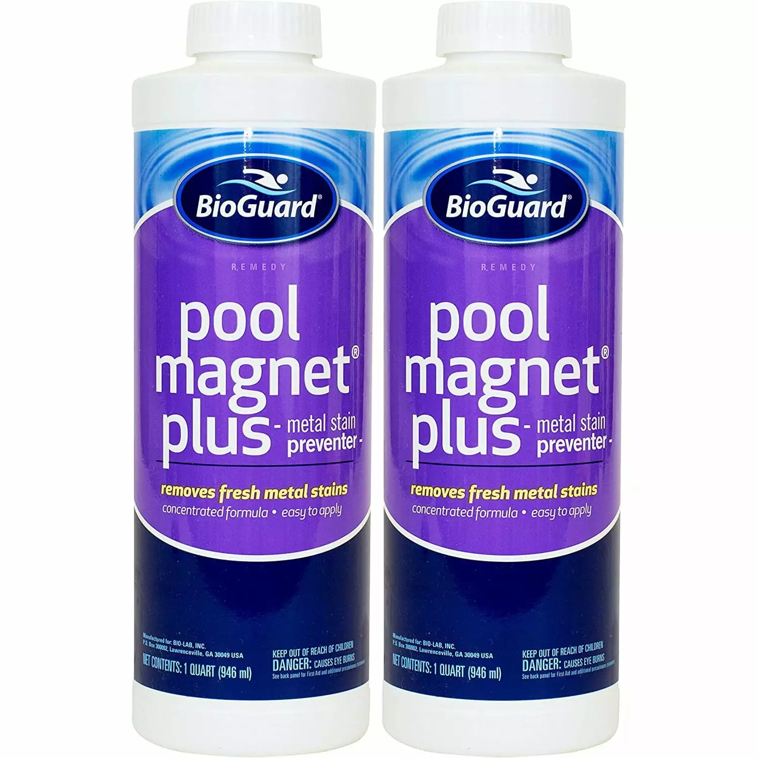 BioGuard Pool Magnet Plus 1 qt 2 Pack Pool Water Clarification