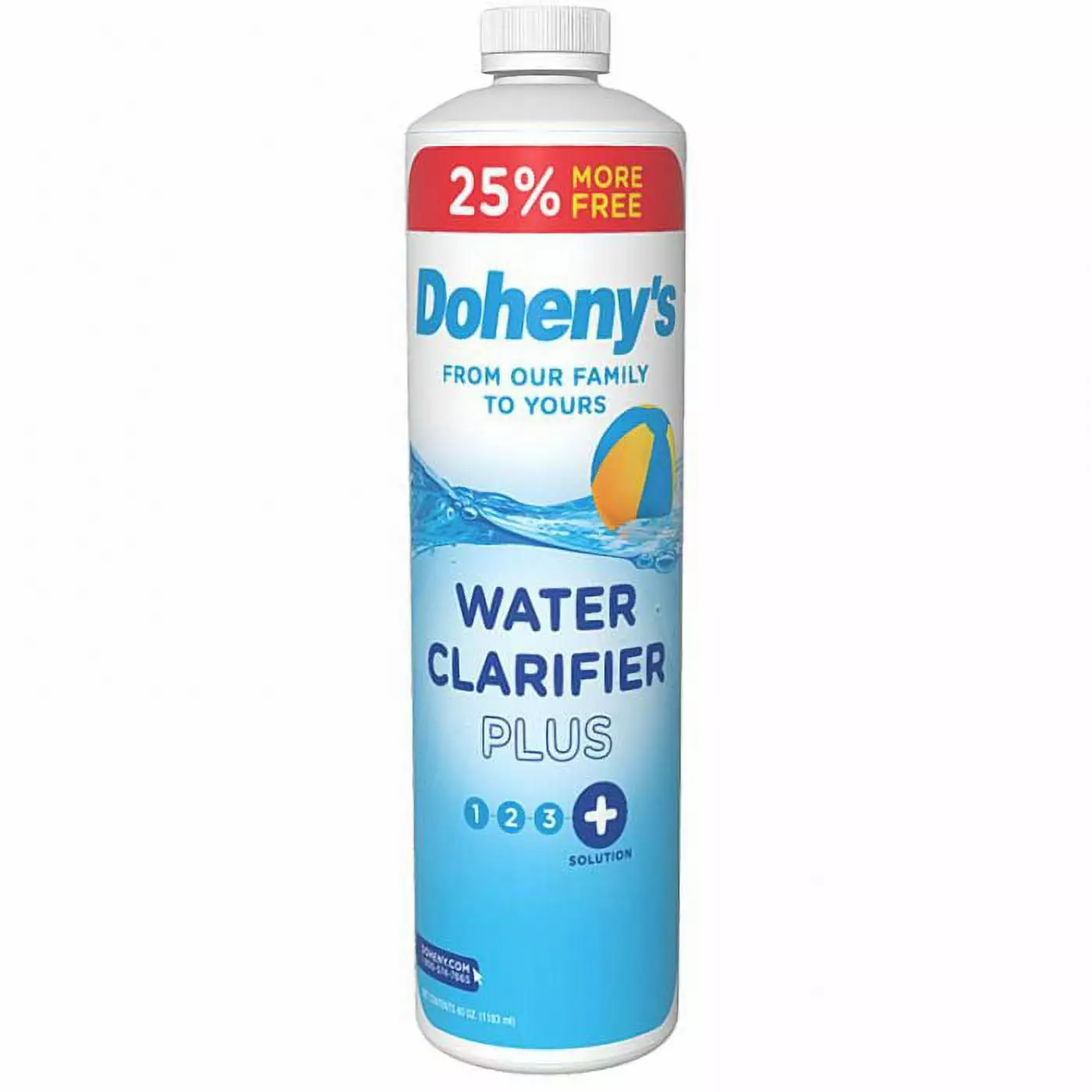 Doheny's Water Clarifier Plus 40 oz Bottle Clears Cloudy Pool Water Fast 12