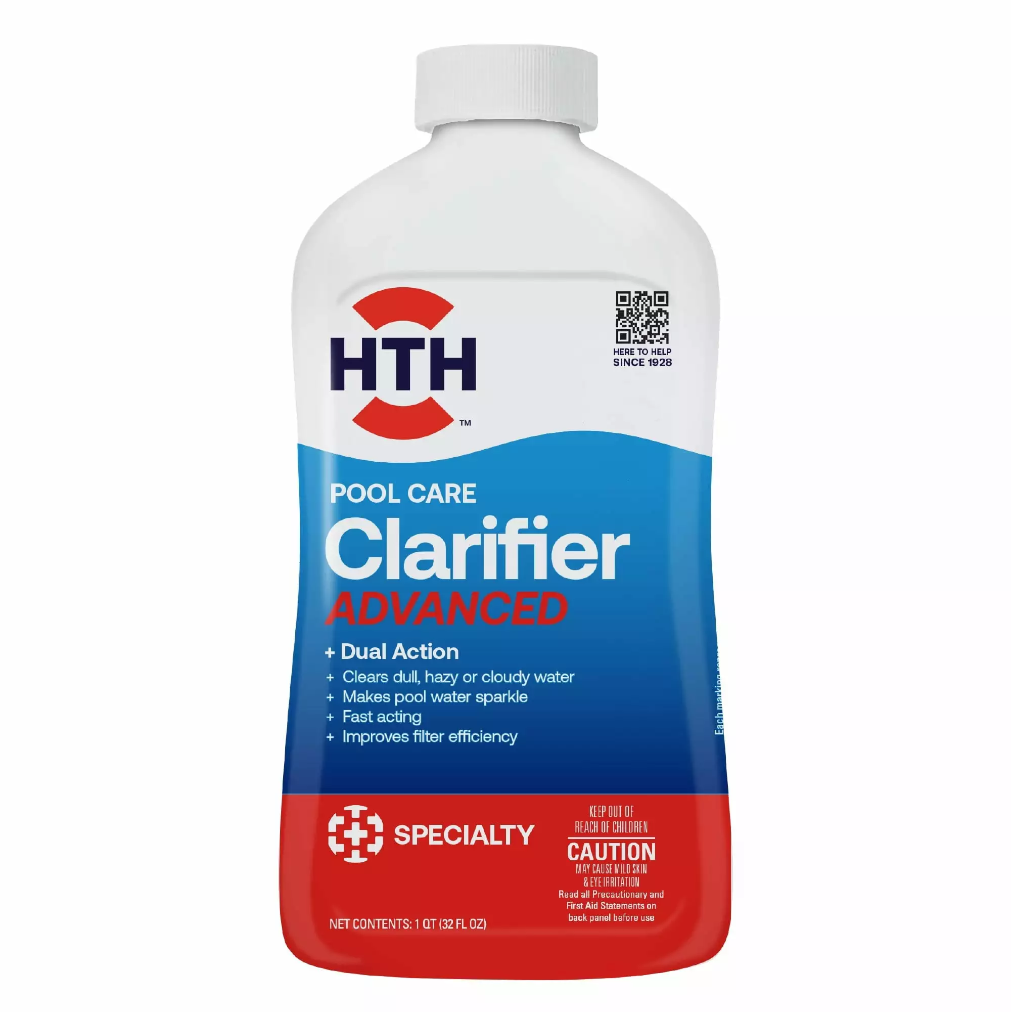 HTH Pool Care Advanced Clarifier Swimming Pools 32 fl oz 32