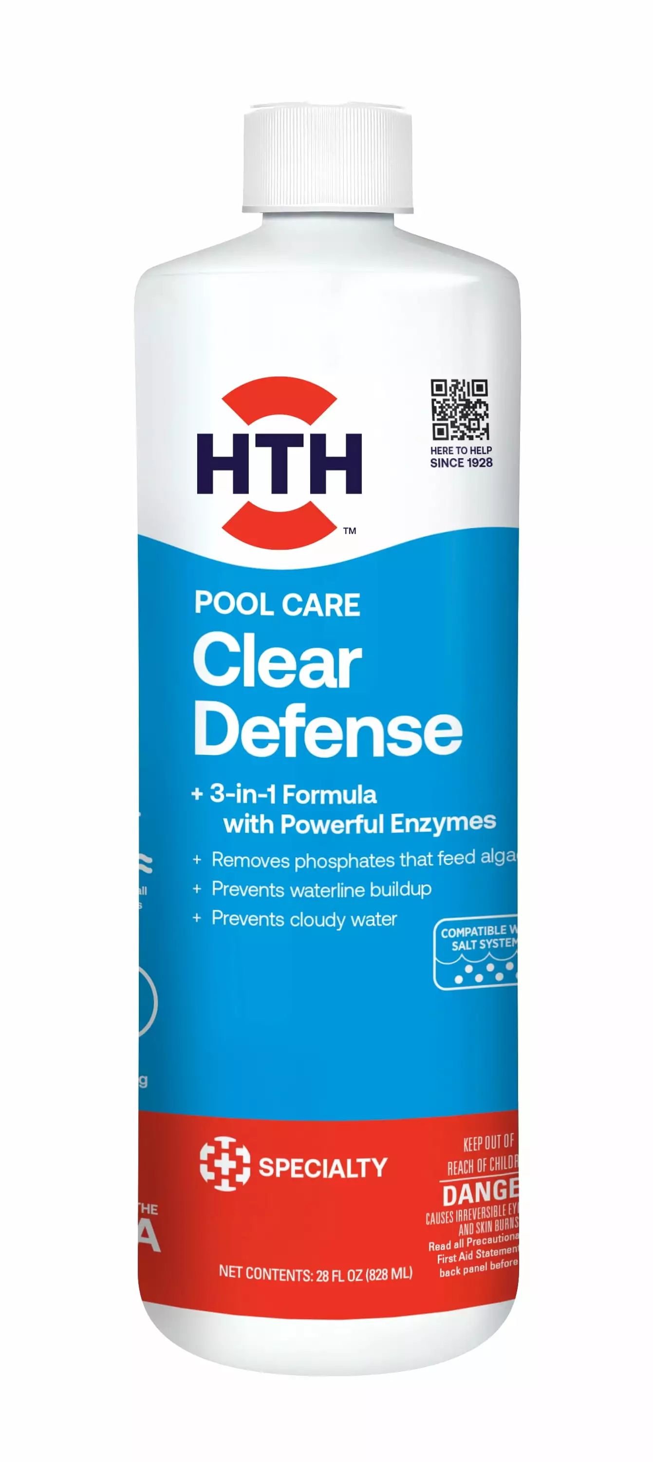 HTH Pool Care Clear Defense Swimming Pool Water Clarifier 28 oz 28oz