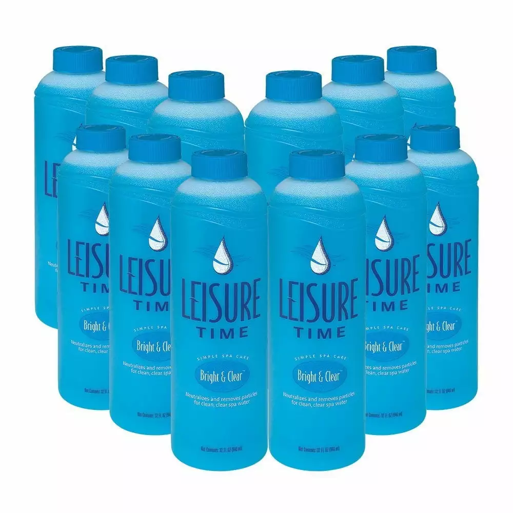 Leisure Time -12 Bright and Clear Clarifier 1 Quart 12 Pack Spas