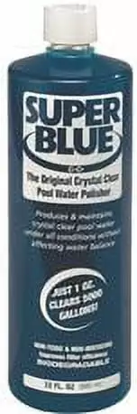 Robarb Super Blue Pool Water Clarifier 32 Oz Clear Swimming Pool Water