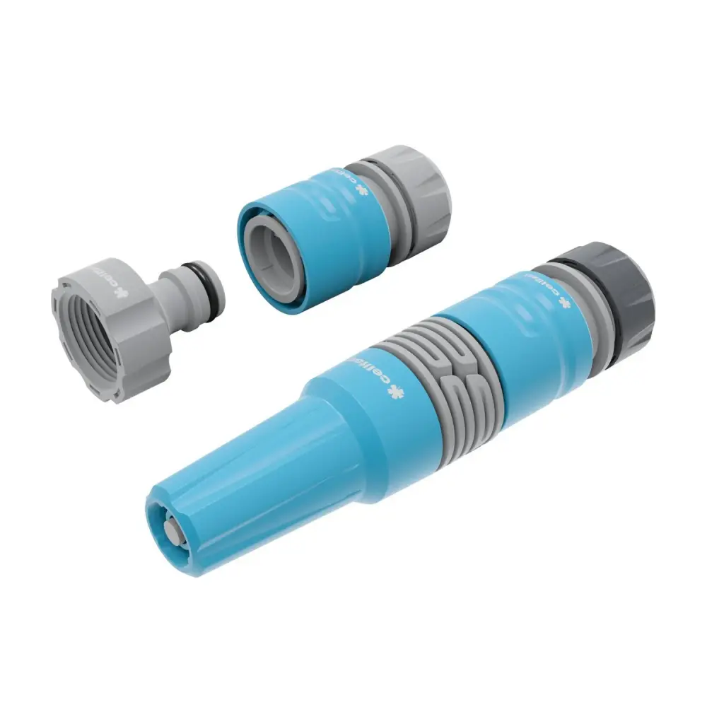 1/2" - 5/8" Adjustable Hose Nozzle Place Cellfast Ideal 50-705 Quick Connect Straight Sprinkler 2 Functions Mist Strong Jet