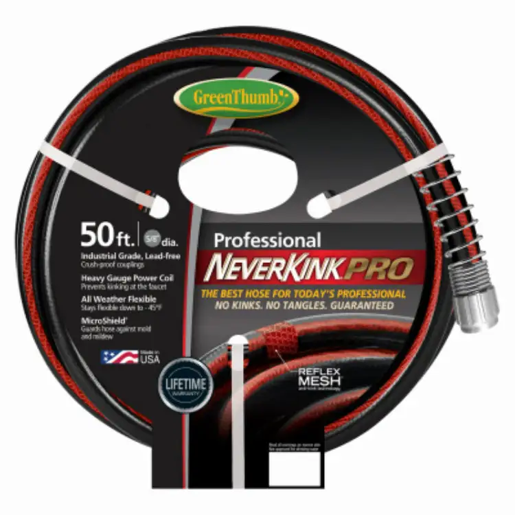 Green Thumb GT8844-50 Neverkink Pro Commercial Duty Water Hose 5/8 x 50'