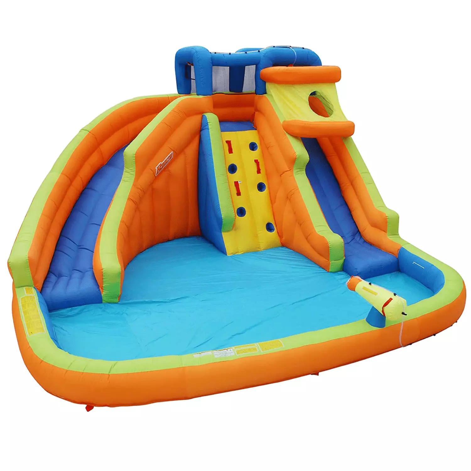 Banzai Drop Zone Outdoor Inflatable Backyard Water Park Activity Center Kids Battle
