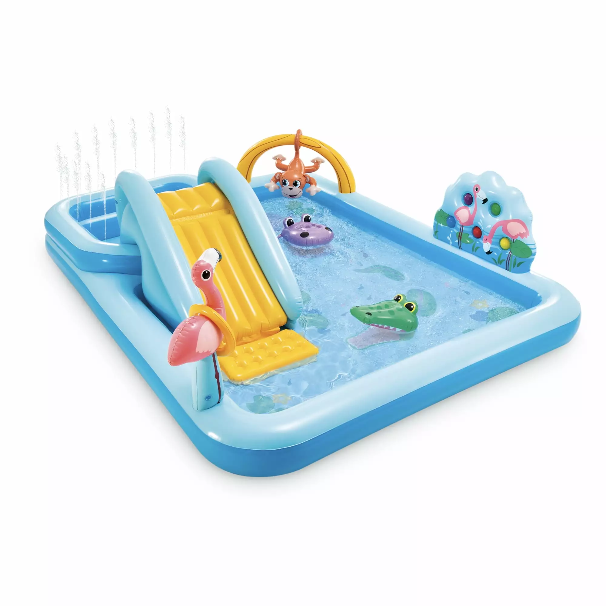 Intex 96 x 78 x 28 Inflatable Jungle Adventure Play Center Spray Kiddie Pool