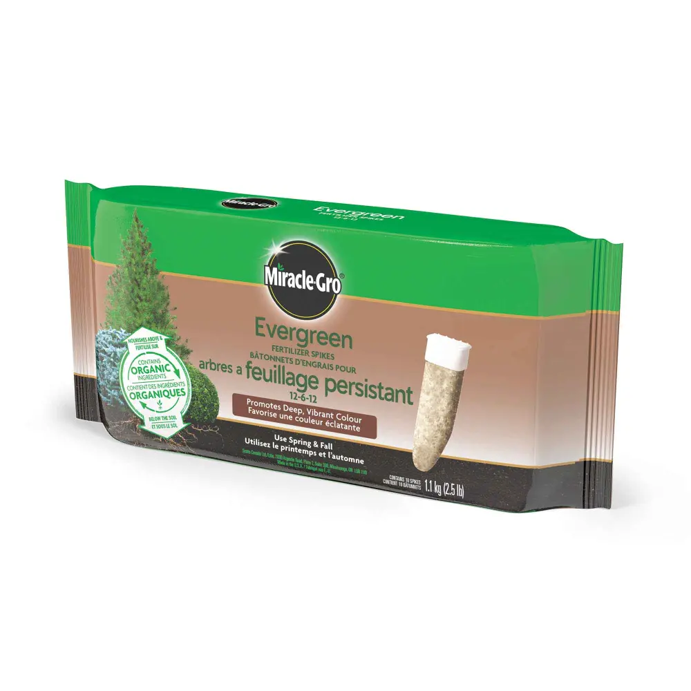 Miracle-Gro Evergreen Fertilizer Spikes 12-6-12, 1.1 kg