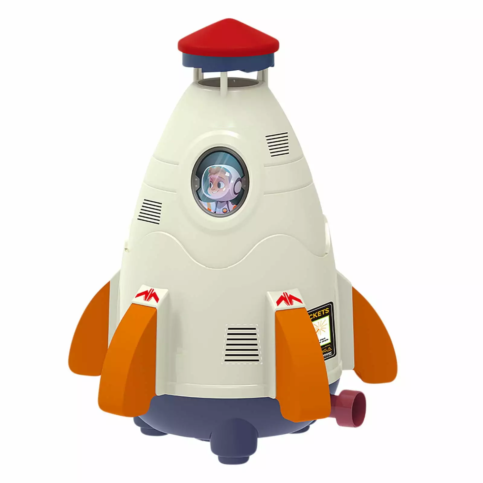 LACKUST Water Flying Rocket Toy Summer Outdoor Pool Toy Kids Khaki