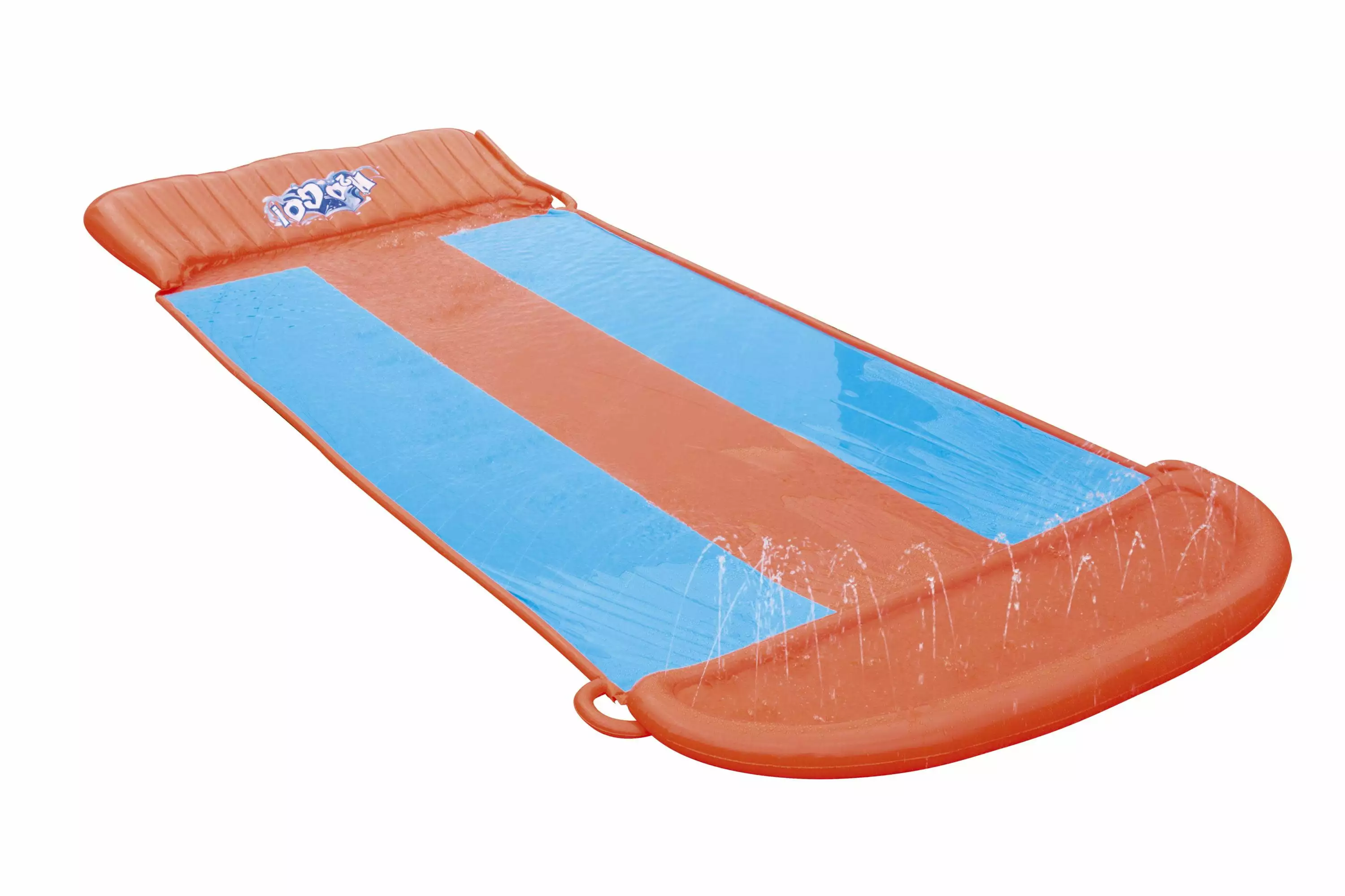 H2OGO 18 Foot Triple Lane Water Slide Ramp Summer Fun 18