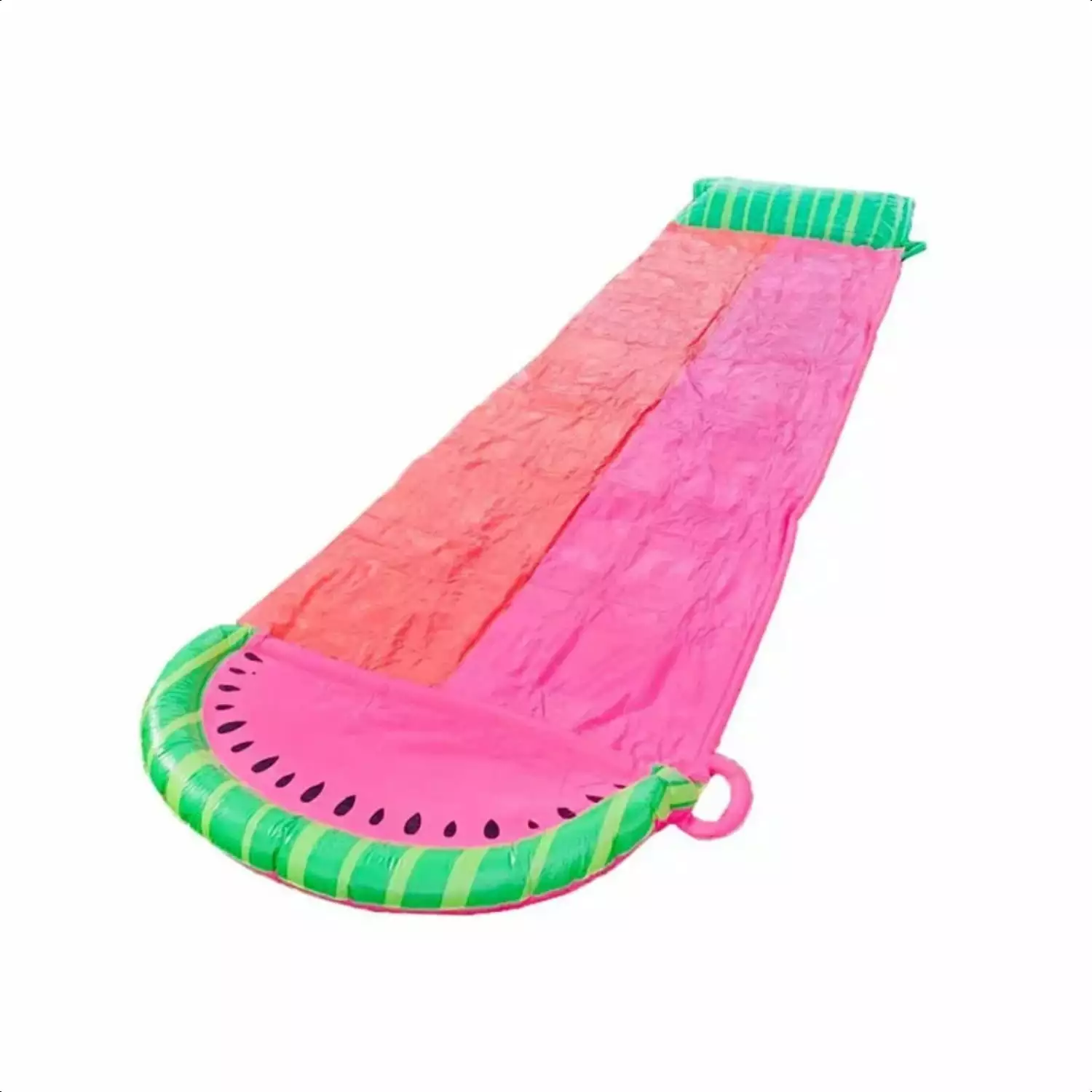 WZOQNI Watermelon Double Water Slide - Outdoor Water Toy Kids Water Jet and Double Surfboard Slide