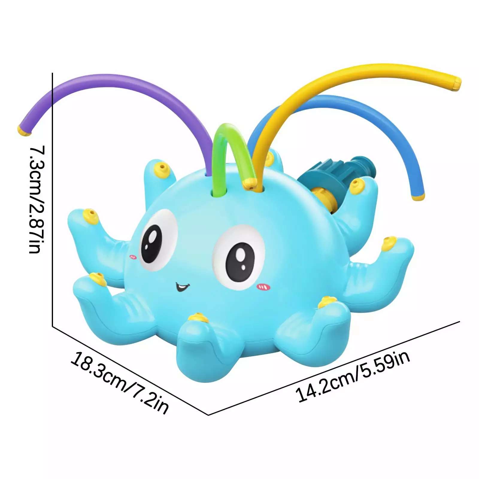 LACKUST Pool Toys Children's Baby Outdoor Play Water Automatic Spray Toys Light Blue