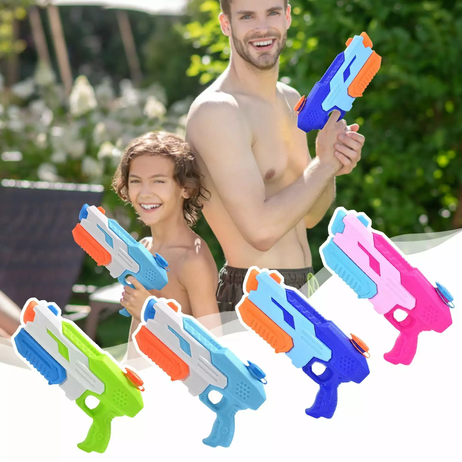 LINMOUA Summer Swimming Pool Interactive Toys Outdoor Beach Water Sprayer Fun Kids